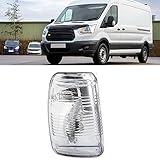 Side Mirror Indicator Light Fit For Ford Transit 150 250 350 350HD 2015 2016 2017 2018 2019 2020 2021(Left Driver Side) Side Mirror Marker Lamp Turn Signal Lights Lens Cover