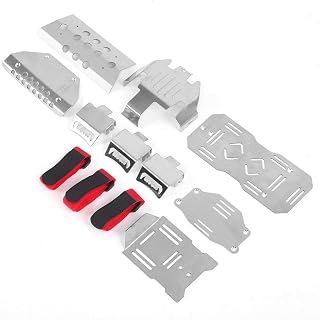 Demeras 1/10 Protetor de chassi Placa de chassi RC Acessório de proteção de carro para 1:10 RC Crawler