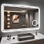 Specchio Bagno Contenitore Anti-Appannaento Sart Con LED