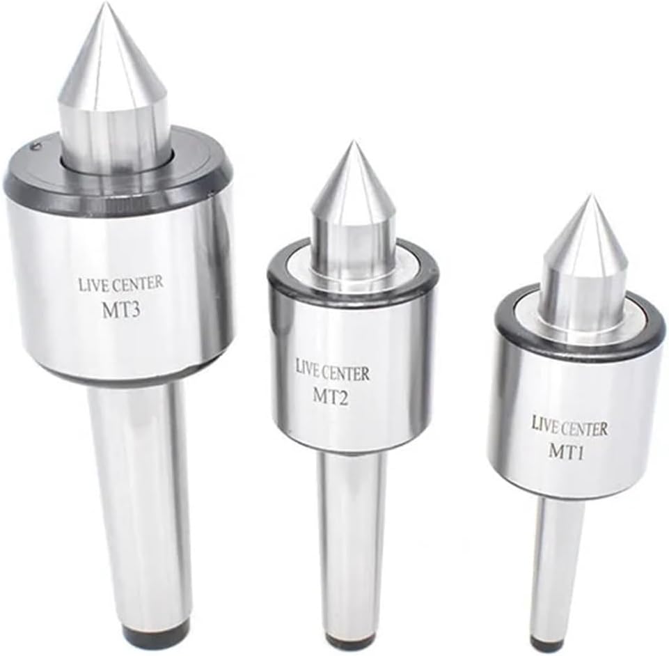 Live Center MT1 MT2 MT3 Type Machine Tool Thimble Rotary Center tip Lathe Movable Center Cone cuttering Rotary milling Machine(Standard Type,MT1)