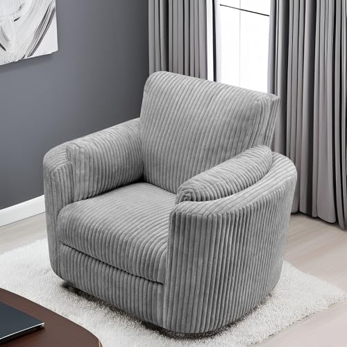Sillón eléctrico reclinable giratorio gris oscuro miniatura 3