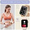 Smart Watch for Women Men(Answer/Make Calls) 1.85 HD Fitness Tracker Smartwatch for Android iPhone with Steps Tracking/Heart Rate/Sleep Monitor, 120+ Sports Modes IP68 Waterproof, Black/2 Bands