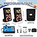Suzile 2 Units Basketball Shot Clock with Controller, 24 Seconds Countdown Timer, Wireless Portable Shot Clock with Buzzer