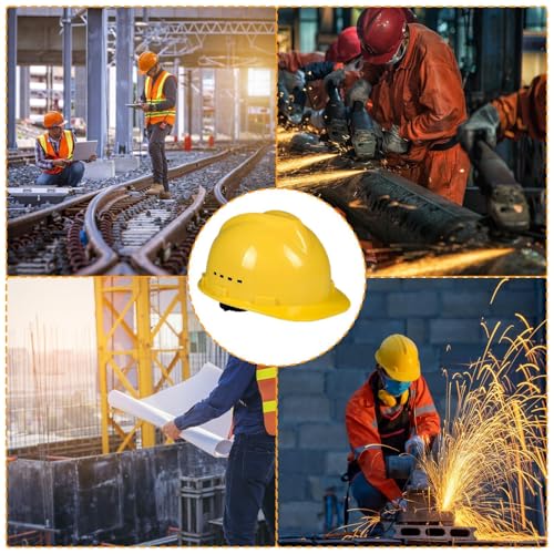 Casco duro de seguridad ventilado con protección que absorbe golpes 3