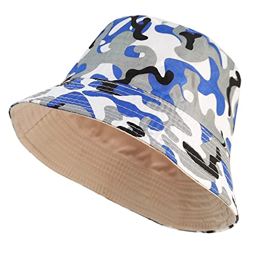 Cappello da Pescatore, Reversibile Pieghevole Traspirante Unisex Cappellino da Parasole Cappelli alla Moda Adatti per Viaggi pour Escursionismo Campeggio in Viaggio Pesca