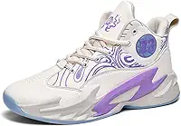 Tênis de basquete masculino de cano alto com amortecimento e suporte respirável para treinamento esportivo juvenil Equipamento de basquetebol