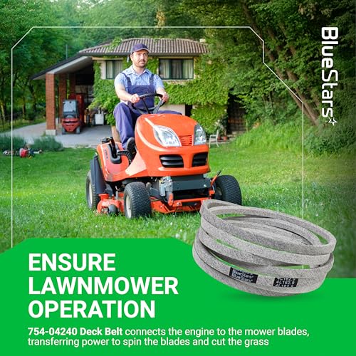 Image of BlueStars 754-04240 954-04240 Mower Deck Belt | Aramid Cord | 162.9 inch x 0.5 inch | Deck Belt - for 50 inch Deck Cub Cadet LTX 1050 LTX1050VT SLTX1050 MTD Craftsman