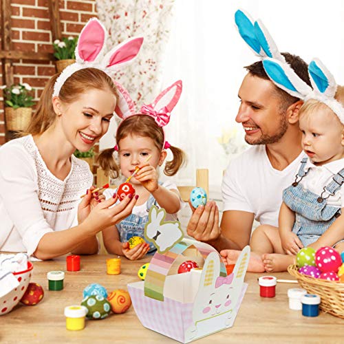 STOBOK 25Pcs Páscoa Caixa de Embalagem Caixa de Papel de Embalagem Do Presente de Páscoa Coelhinho D