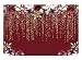 Funnytree 7x5ft Durable Fabric Burgundy Red Flowers Backdrop No Wrinkles Golden Glitter Floral Birthday Party Photography Background Bridal Shower Wedding Girl Adults Anniversary Decor Photo Studio