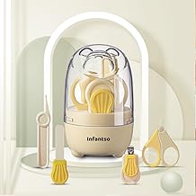 Infantso (4-in-1) Baby Grooming Kit for Newborns & Toddlers (0–3 Years) | Nail Grooming Kit for Baby Manicure Set with Kids Nail Clipper, Scissor, Filer & Nasal Tweezer | Baby-Safe Rounded Edges | Compact Travel Case