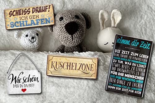 Blechschild ''Studieren kann jeder Schreiner'' 20x30cm Geschenk Lustige Sprüche Feier Vintage Retro Geburtstag Deko Party Überraschung Fan Handwerk Baustelle Arbeit Bau