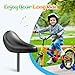 Vaveren Kids Bike Saddle Replacement with Seatpost Multifunction Balance Bicycle Seat Bicycle Saddle for Outdoor Biking Cycling Girls, Black