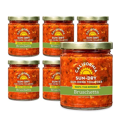 California Sun Dry Sun-Dried Tomato Bruschetta, 9oz (Pack of 6)