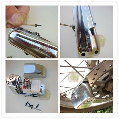 7Mm Pin For Motorcycle Safety Lock Auto-Arm Scooter Moped Anti Thief Wheel Disc Brake Lock Alarm Security Brakes Rotor Lock Silver Fit For Kawasaki Zx7R Zx7Rr 1989 1990 1991 1992 1993 1994 1995 1996 1997 1998 1999 2000 2001 2002 2003 #TOP4