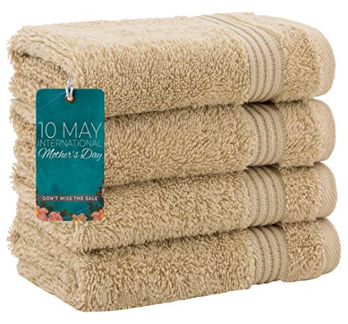 Luxury Turkish Cotton Washcloths for Easy Care, Extra Soft and Absorbent, Fingertip Towels