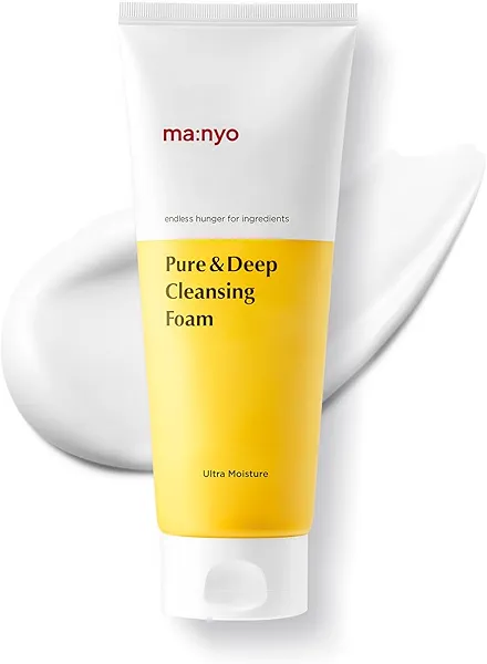 manyo Pure & Deep Cleansing Foam | Gentle Face Wash with Natural Ingredients | Removes Impurities & Excess Sebum | Suitable for All Skin Types | Korean Skincare 6.7 fl oz (200ml)