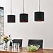 Produktbild Lindby Pendelleuchte 'Trinika' (Modern) in Schwarz aus Metall u.a. für Wohnzimmer & Esszimmer (3 flammig, E27) - Textil Hängeleuchte, Esstischlampe, Hängelampe, Hängeleuchte, Wohnzimmerlampe