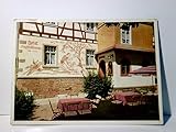  Gras - Ellenbach / Grasellenbach. Hotel Siegfriedbrunnen. Bes. Ernst Sammer. Alte Ansichtskarte / Postkarte farbig, ungel. ca 60ger Jahre ?. Gebäudeansicht, Außenbestuhlung.