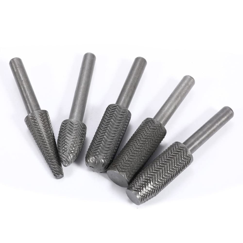Marhynchus 6pcs lime rotanti utensili abrasivi file rotanti cuscinetto rotante in acciaio per perforazione punte per incisione coltello perforazione