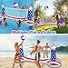 Large Inflatable Pool Games Volleyball Net Pool Float Set with 9