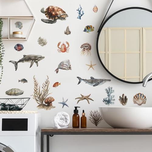 Vinilos Decorativos Animales Oceánicos en Acuarela miniatura 5