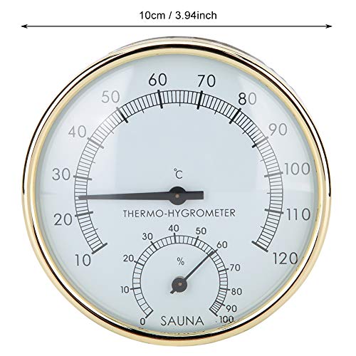 Sauna Digitale Thermometer Hygrometer Gouden Rand Binnenthermometer Hygrometer Vochtigheid Temperatuur Meter Hot Tubs… - Image 4
