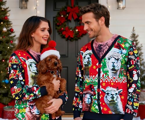 Mens Ugly Christmas Sweatshirt Fake Two Pieces 3D Printed Funny Sweater Shirts Pullover For Xmas Holiday Party 3 Mens Ugly Christmas Sweatshirt Fake Two Pieces 3D Printed Funny Sweater Shirts Pullover For Xmas Holiday Party