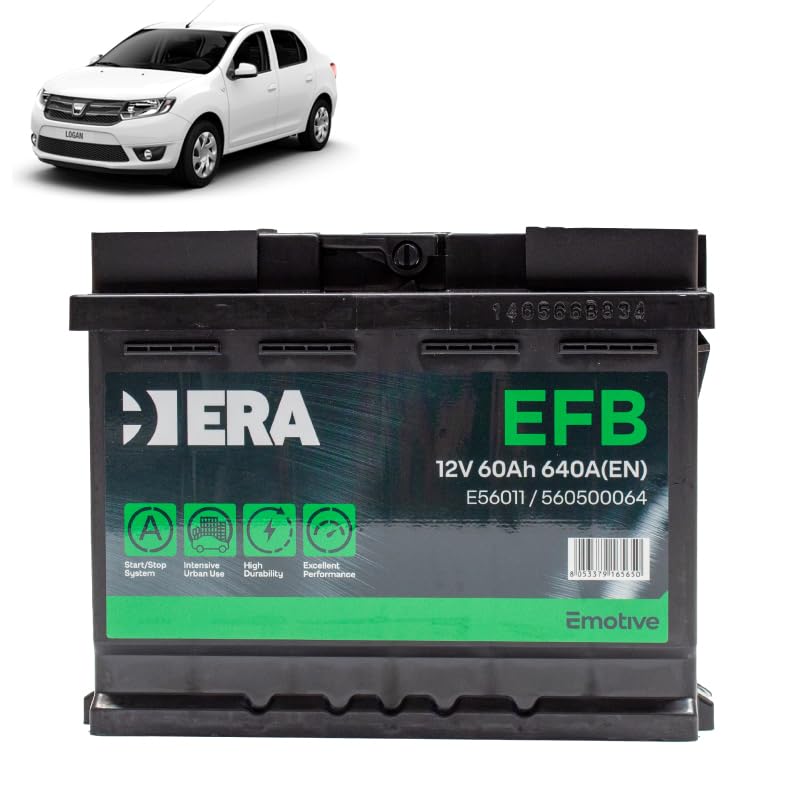 Batteria 60Ah EFB per Dacia Logan II 1.3 benzina 2012+