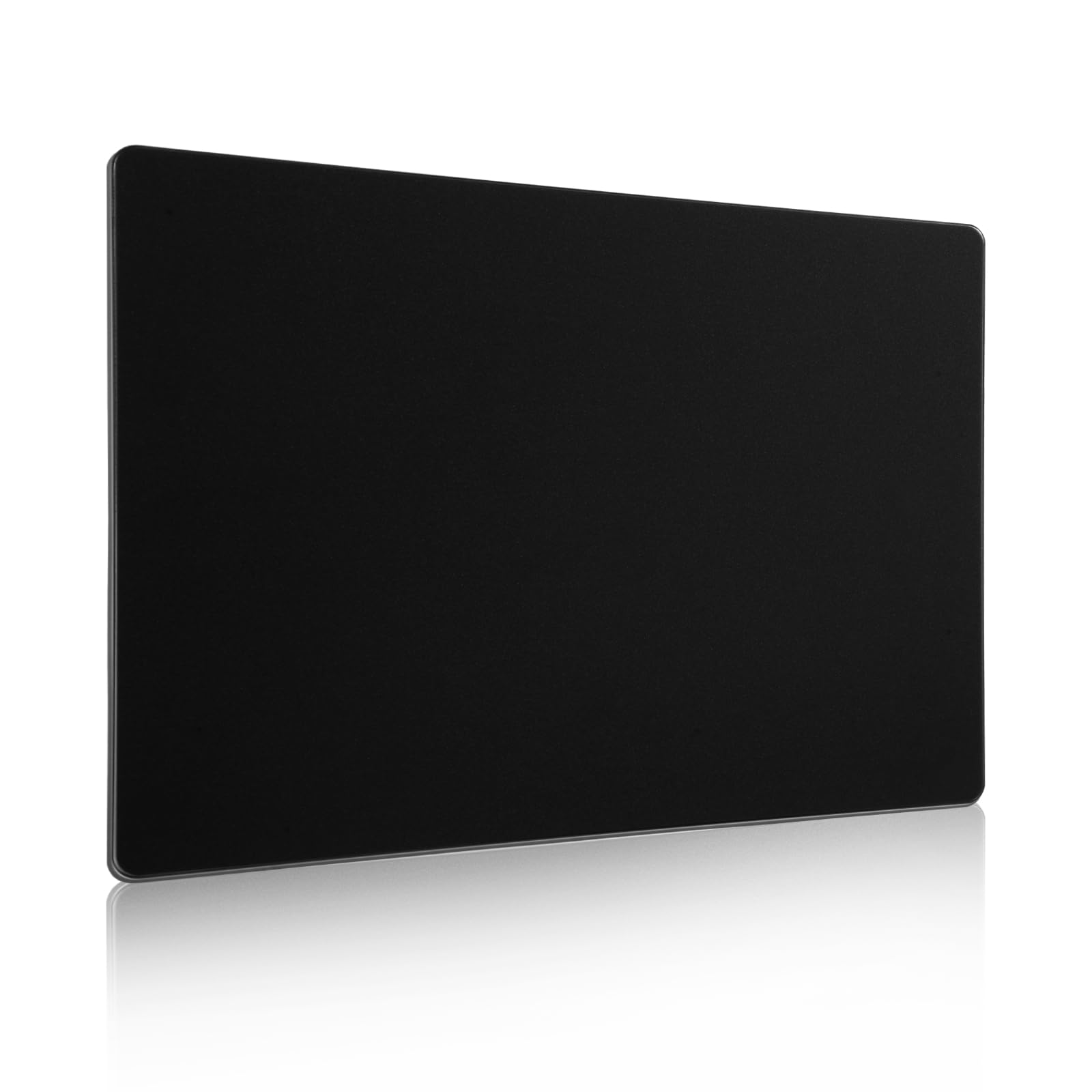 Gaming-Mauspad aus gehärtetem Glas, groß (15,7 x 11,8 cm), schnelle Geschwindigkeit, Glas-Mauspad für Sport und Büro, glattes Gleiten, langlebige harte Matte mit rutschfester Unterseite, Schwarz