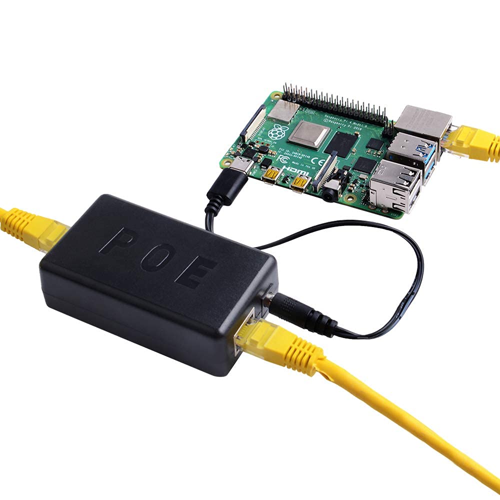 GeeekPi Gigabit USB-C PoE-splitter – 48V Naar 5V 4A, IEEE802.3af/at, Voor Raspberry Pi 4B/3B+ En Andere Micro-USB Apparaten 3 miniatura