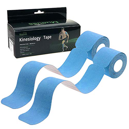 MUEUSS Precut Kinesiology Tape Sports Hypoallergenic Waterproof Breathable Elastic Tape Recovery Sports Athletic