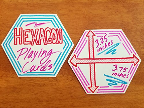 Blanco speelkaarten (Hexagons 83 mm x 95 mm) (Matteafwerking) - Image 3