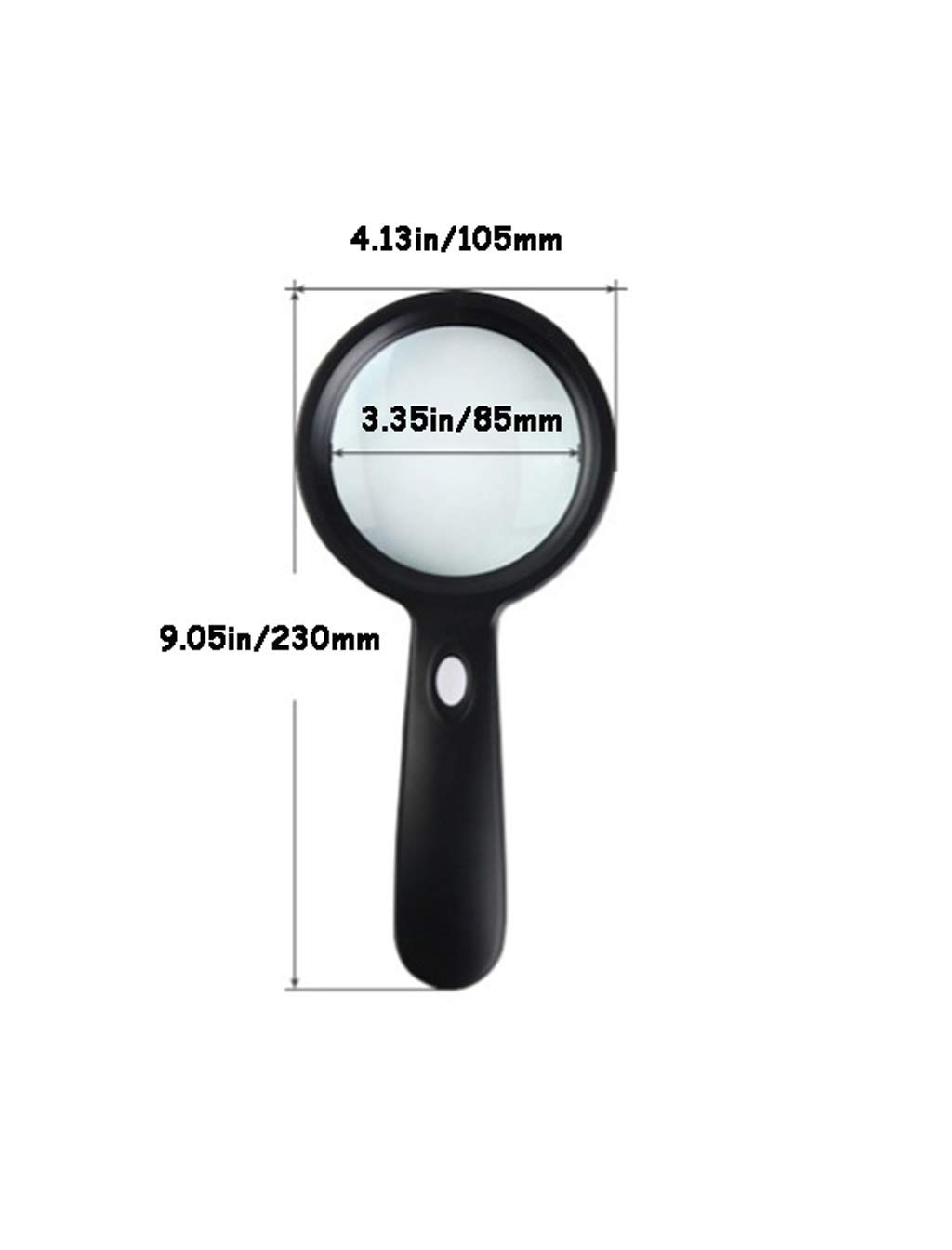 avec loupe à Main légère, lentille en Verre Optique 10X en Plastique ABS 12 LED, pour Lire Les journaux, visualiser Les Instructions, Lire Le téléphone Portable, l'inspection et l'entretien,
