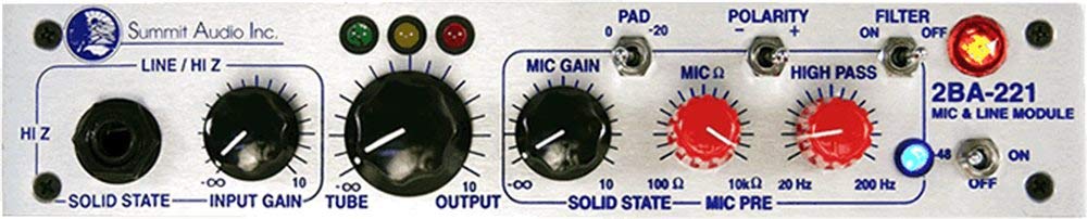 Amazon | Summit Audio 2BA221 Line and Microphone Preamp | マイク