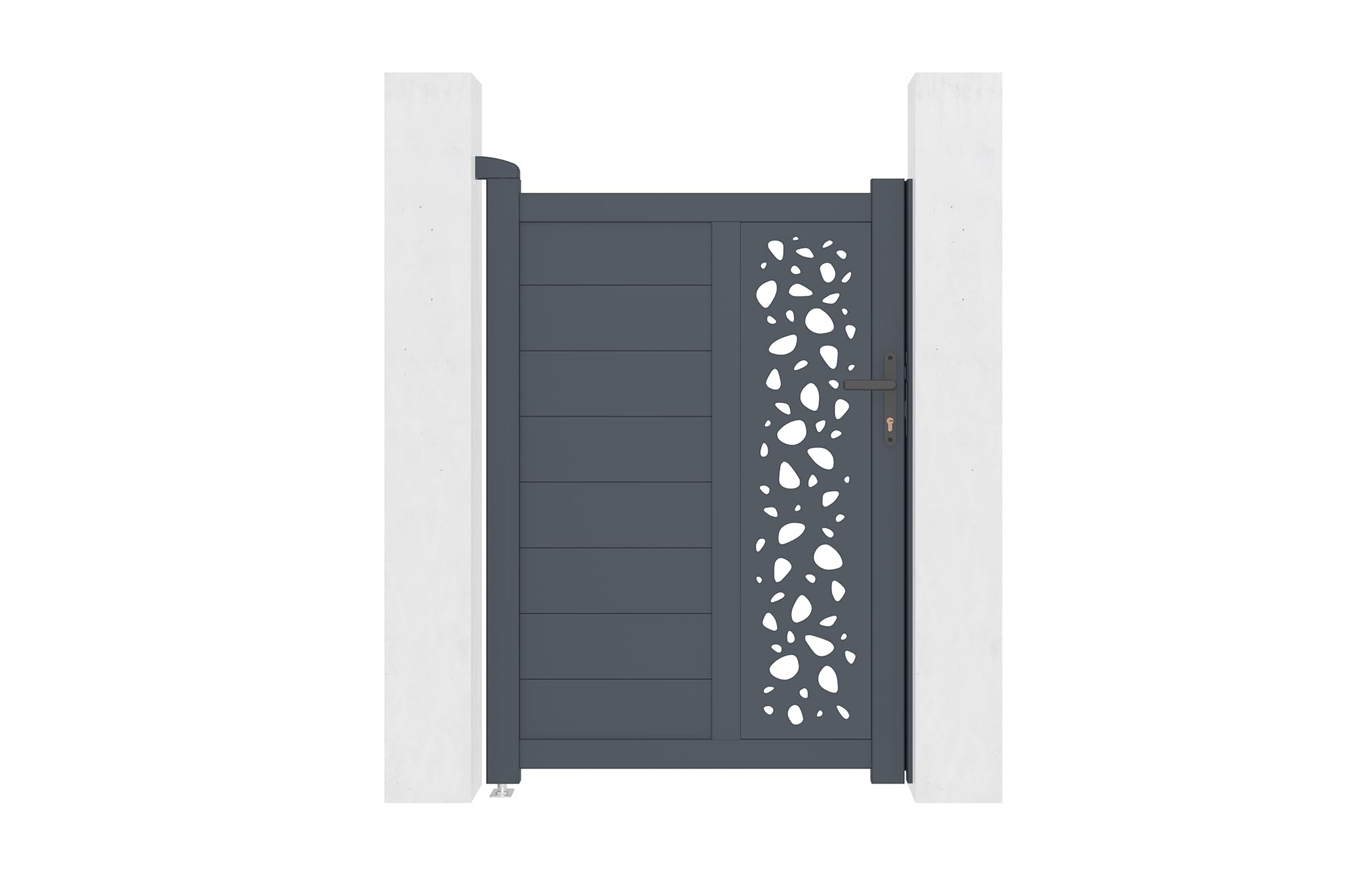 Casanoov Portillon 1m SUNNY H.140cm aluminium gris
