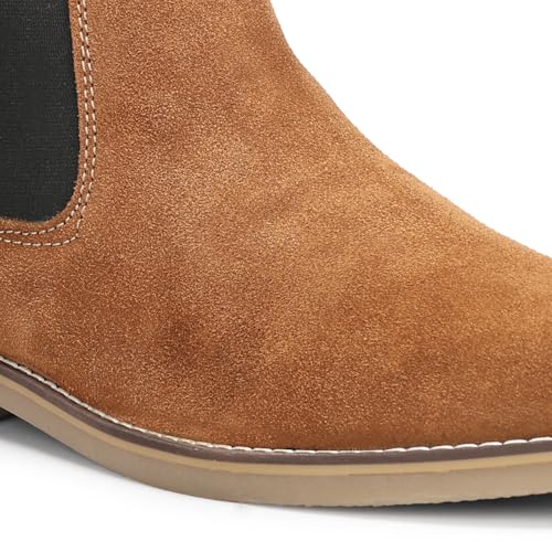 Image of Kraasa Men's Chelsea Boots for Men, Premium Vegan Leather, Fashion Ankle, Modern Casual, Smart Casual & Formal Footwear