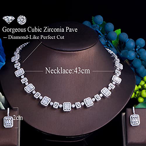 Joyería Cubic Zirconia de alta pureza con acabado duradero en oro blanco 2