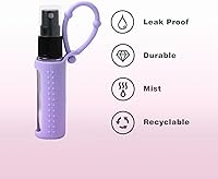 Vista 5 de YOCASII 3 piezas de perfume recargable de viaje, mini botella recargable de perfume, botella atomizadora de botella de viaje de colonia, mini