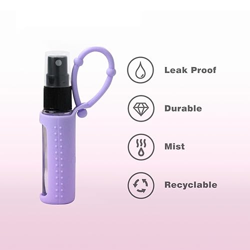 Miniatura 5 de YOCASII 3 piezas de perfume recargable de viaje, mini botella recargable de perfume, botella atomizadora de botella de viaje de colonia, mini