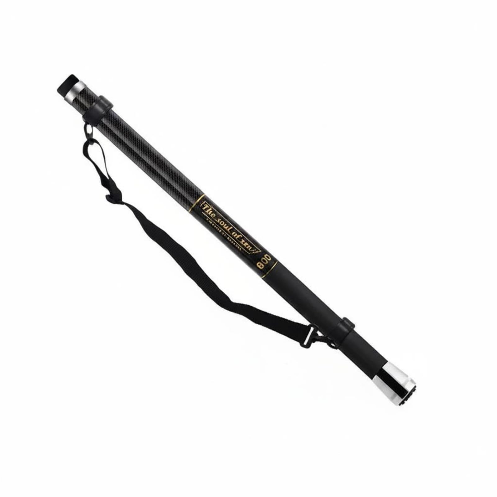 LOVIVER Kescherstange Teleskop Kescher Griff, 2. Generation Schwarz 8M Nackte Rute + Gurt
