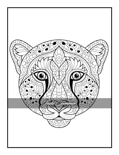 100 Animals: An Adult Coloring Book with Lions, Elephants, Owls, Horses, Dogs, Cats, and Many More! - Image 66