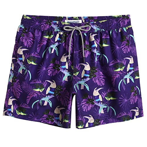 Image of maamgic Mens Swim Trunks 5 Inch with Mesh Liner Breathable for Beach