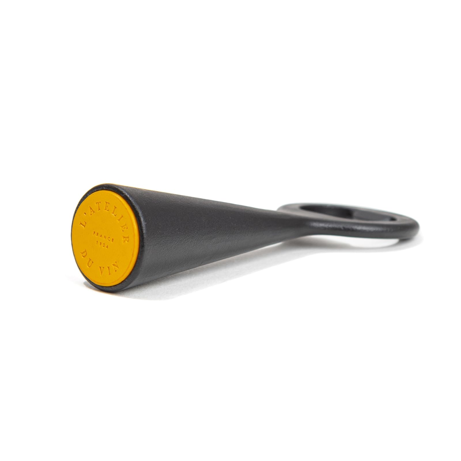 L'Atelier du Vin Le Brasseur Luxus-Flaschenöffner, Grillgeschenke, handgefertigt, Schwarz & Edelstahl, für Bier, Sprudelwasser, Premium-Geschenkbox für Partys, Hochzeiten, Grillen, Barkeeper,