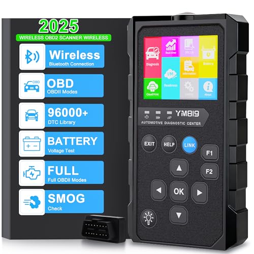 OBD2 Scanner Bluetooth Code Reader, Wireless OBDii Car Diagnostic Tool