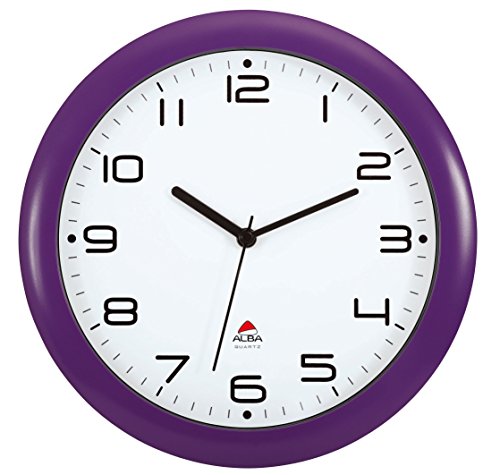 Preisvergleich Produktbild ALBA LAUTLOSE Uhr, Violett, 30 cm
