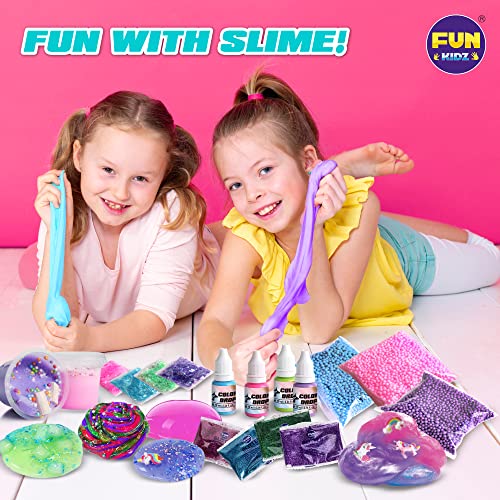 Unicorn Fluffy Slime Kit for Girls 6+, FunKidz Cloud Slime Gift for Ages 6+ Kids Puffy Slime Making Kit Stocking Stuffer… - Image 4