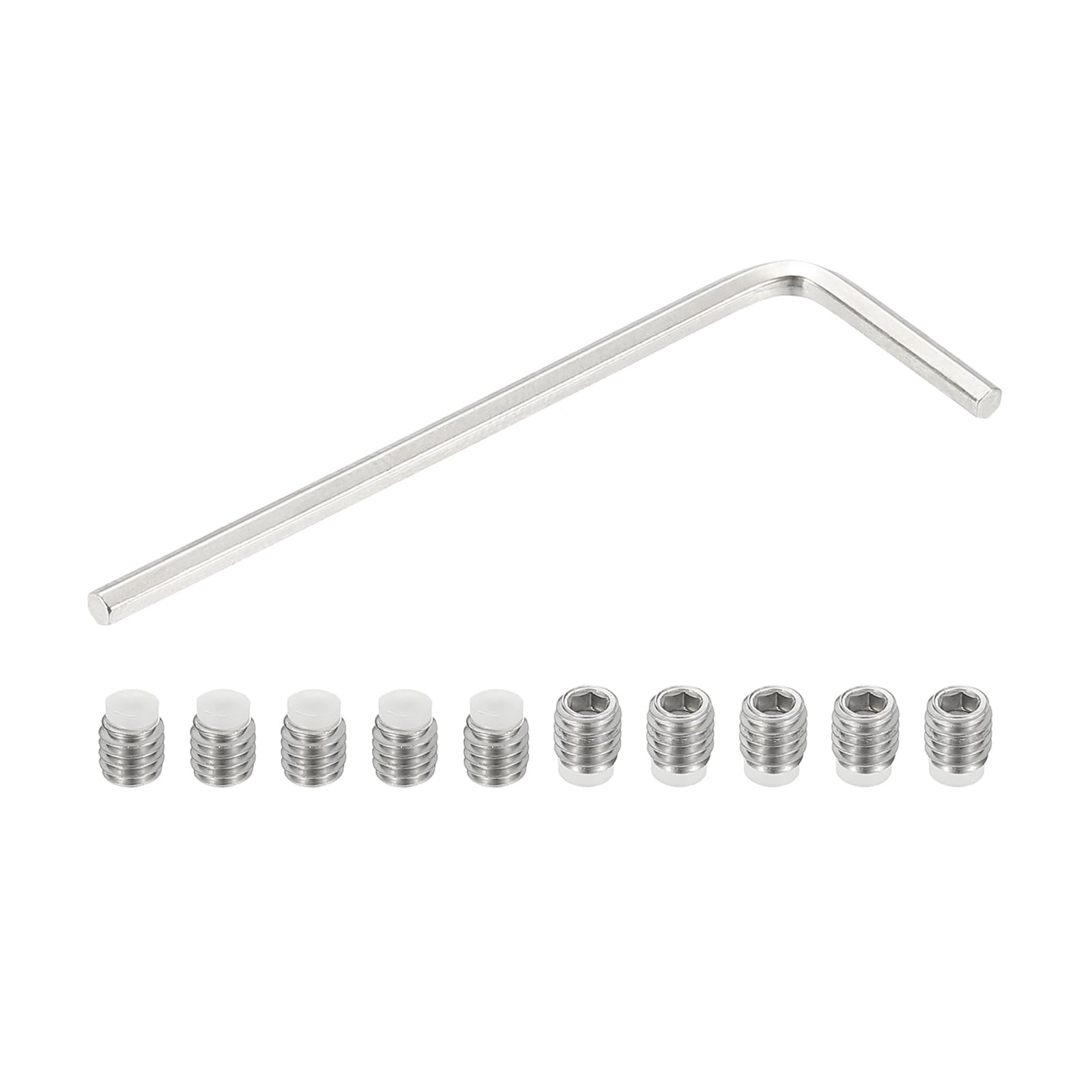 PATIKIL M4x4mm Nylon Tip Grub Screw