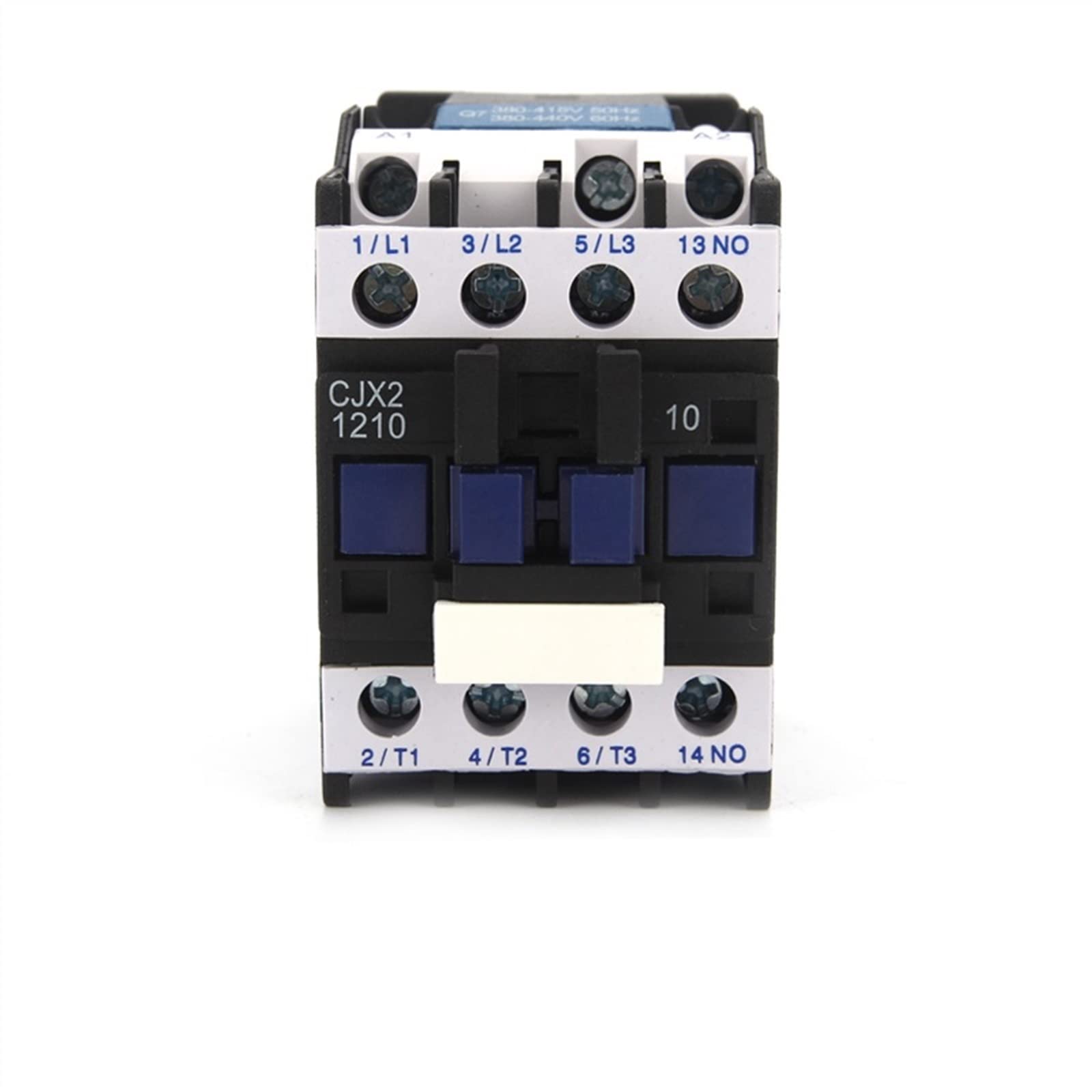 YFHGULBTK Contactor CJX2-1201/1210 50/60Hz 12A AC Contactors Din Rail Mounted 3p+1no Normal Open 24V-380V Industrial Electrics(Cjx2 48v No)