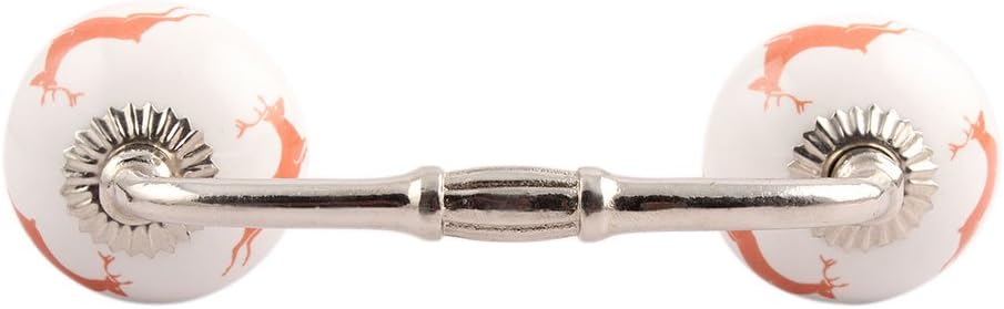 Indian Shelf 2 Pack Peach Decorative Drawer Pulls Unique Cabinet Handles for Door Dresser Antique Hardware 6" Hole to Hole -BH-314 (CK-1466)