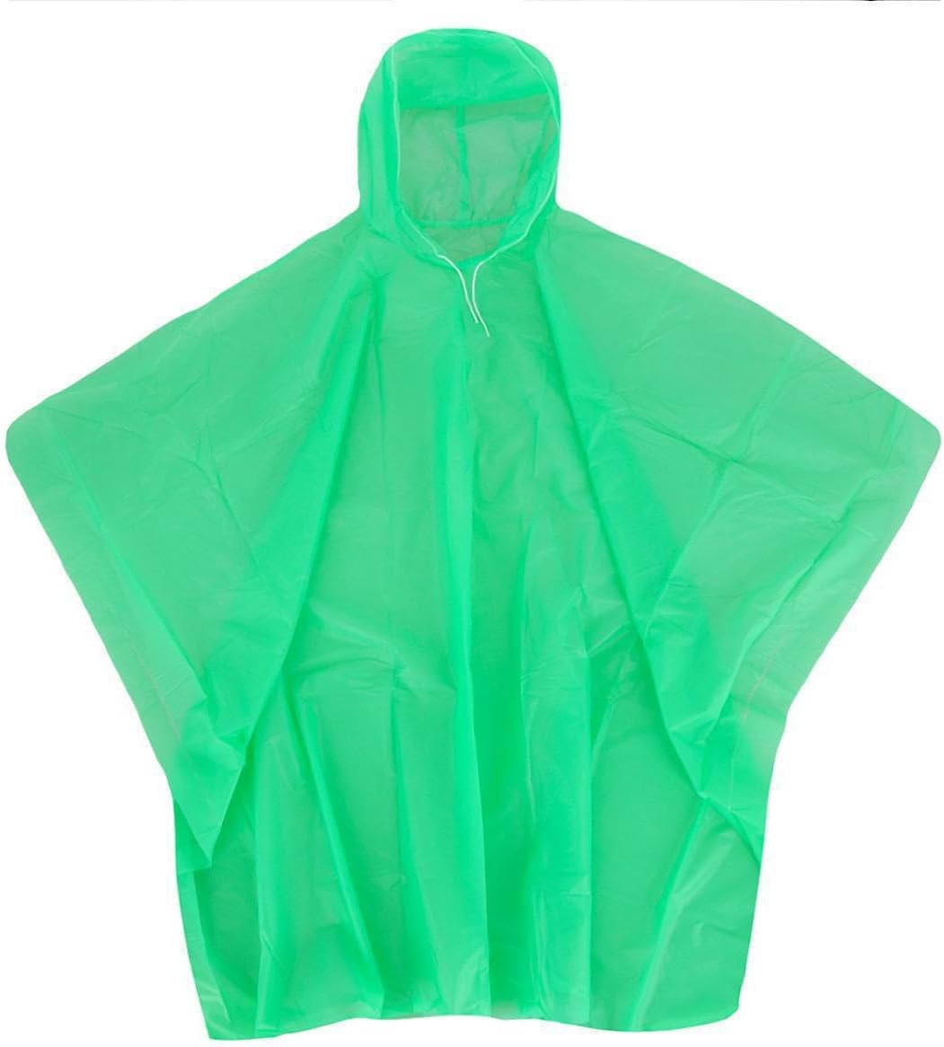 CTM Adult Reusable Waterproof Long Rain Poncho